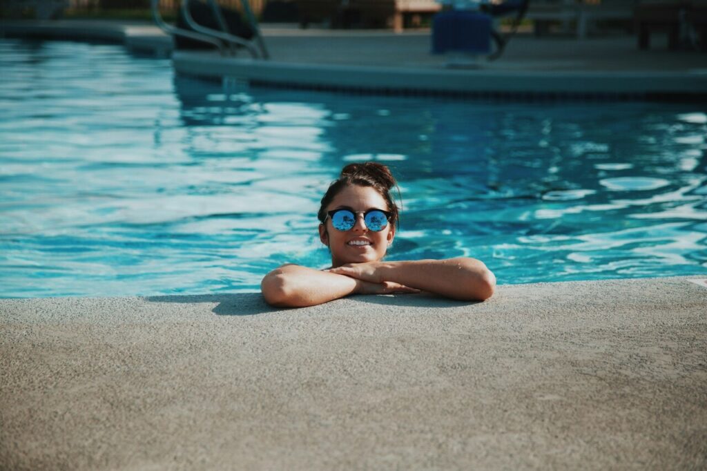 cloro de la piscina